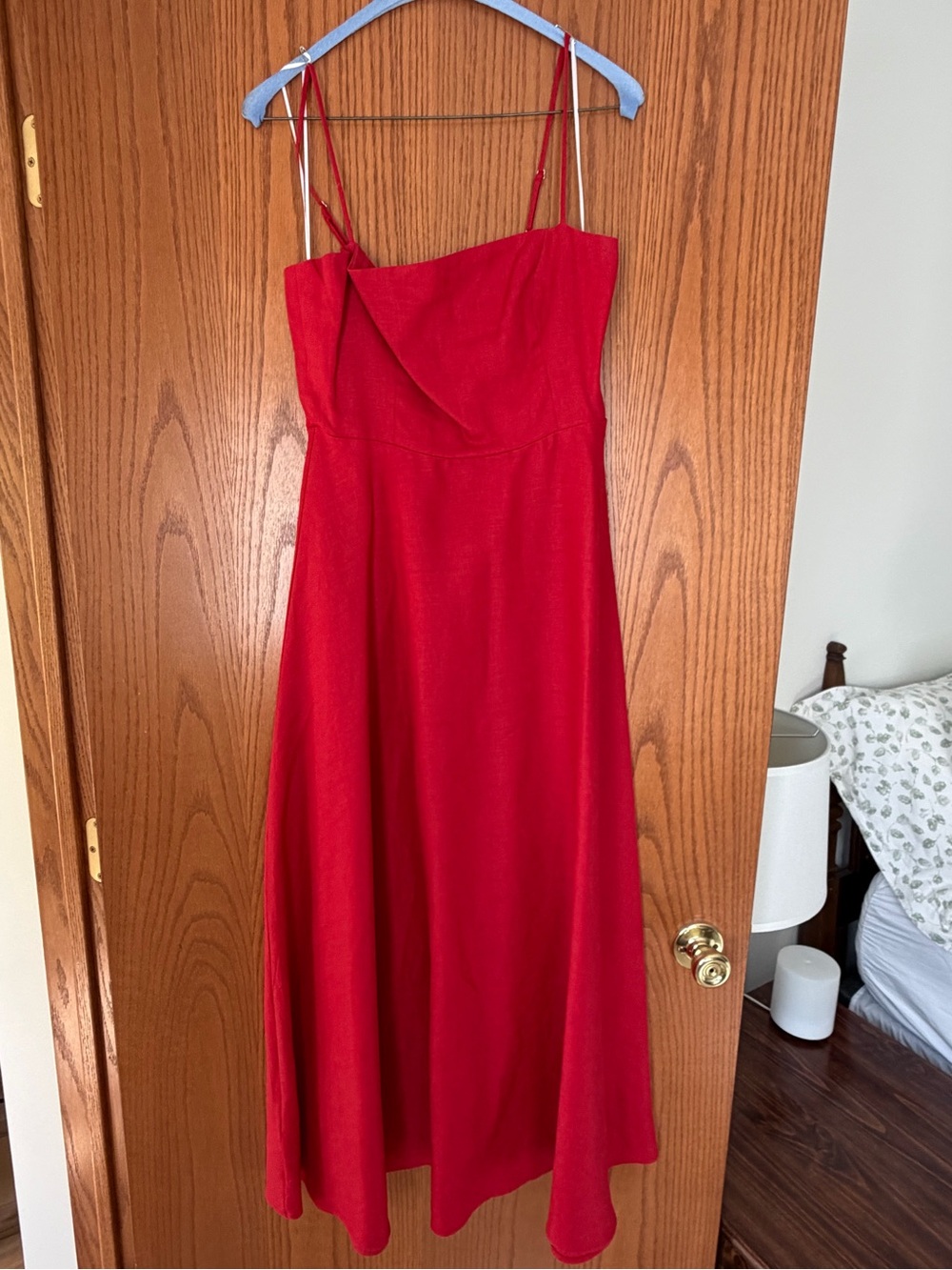 Reformation - Monette Linen Dress - Lipstick - Picture 3 of 4